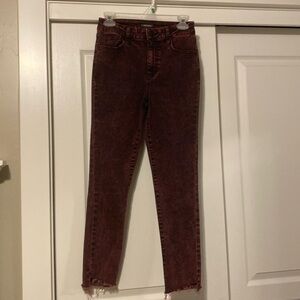 Maroon jeans perfect condition